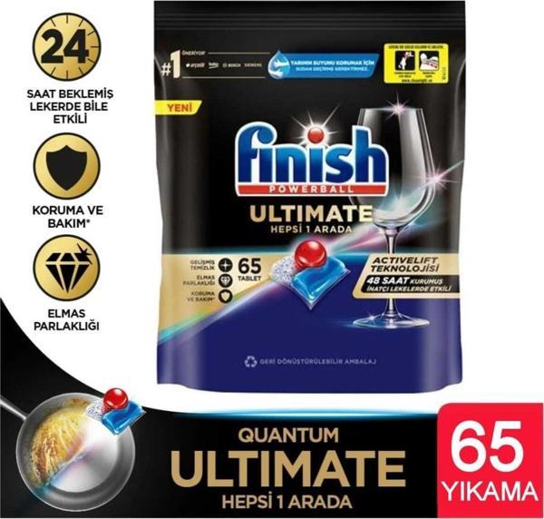 Finish Quantum Ultimate 65 Kapsül Bulaşık Makinesi Tableti - Image 1