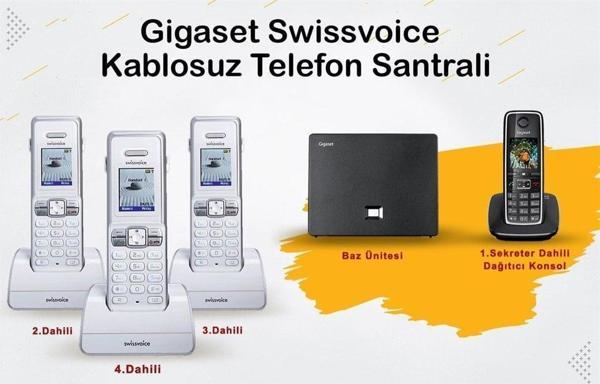 Gigaset C530 4 Dahili Swissvoice Telsiz Kablosuz Telefon Santrali - Image 1