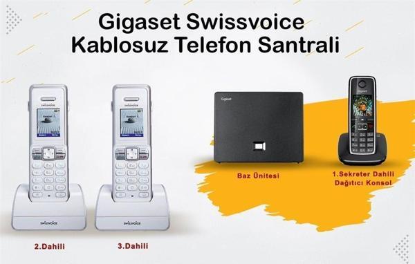 Gigaset C530 3 Dahili Swissvoice Telsiz Kablosuz Telefon Santrali - Image 1