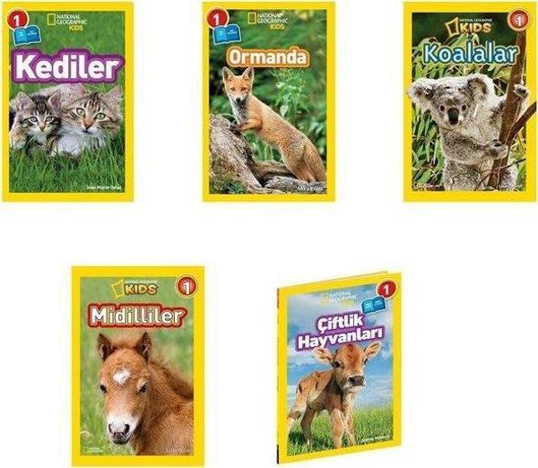 National Geographic Kids Okuma Kitapları Seviye 1 Tatlı Hayvanlar Seti - 5 Kitap Takım - Beta Kids - Image 1