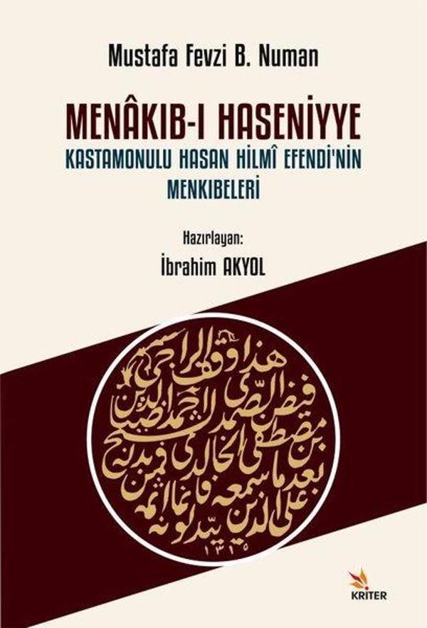 Menakıb-ı Haseniyye Kastamonulu Hasan Hilmi Efendi'nin Menkıbeleri - Kriter - Image 1