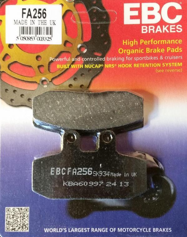 Ebc Fa256 2012-2021 Moto Guzzi Stone 750 Uyumlu Arka Fren Balatası - Image 1