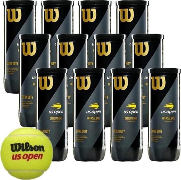 Wilson 12 Kutu Us Open Tenis Topu Vakum Ambalajda WRT106200 - Image 1