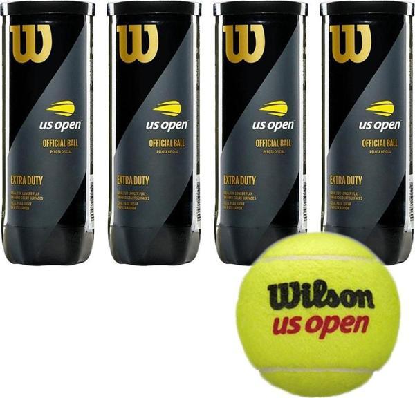 Wilson Us Open 4 Kutu Tenis Topu Vakum Ambalajda Yeşil - Image 1