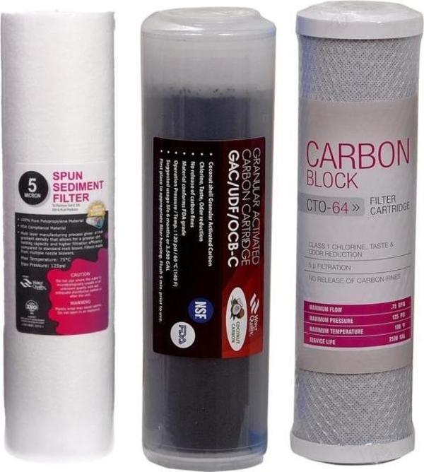 Ihlas Su Arıtma Cihazı Filtresi - 3 Lü Ihlas Filtre Seti - Image 1