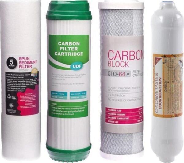 Su Arıtma Cihazı 4'lü Filtre Seti Üçlü Ön Filtre Seti + T - Image 1