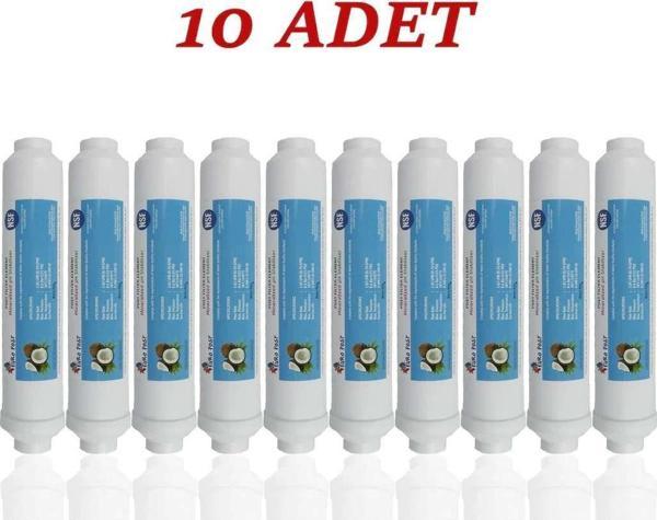 Su Arıtma Cihazı Filtresi NSF Onaylı 1840 Mesh Karbonlu Tatlandırıcı Son Karbon Filtre ( 10 Adet ) - Image 1