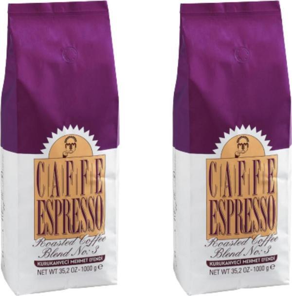 Kurukahveci Mehmet Efendi Roastedblend No 3 Çekirdek Kahve 1 kg x 2 Adet - Image 1