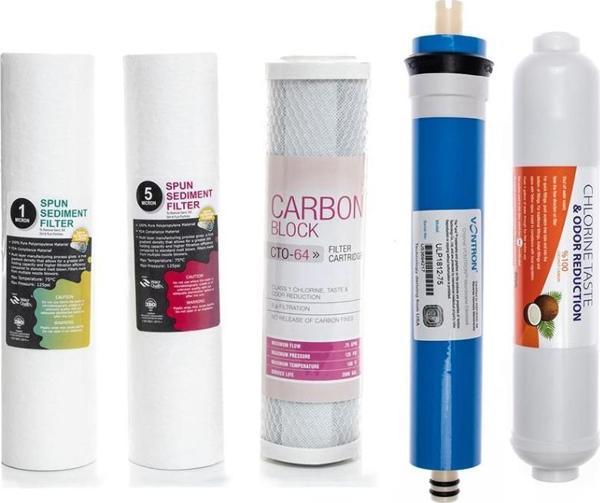 Sulook Açık Kasa Su Arıtma Cihazlarına Uyumlu 5'li Filtre Seti Vontron Membranlı - Image 1