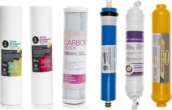SULOOK AÇIK KASA SU ARITMA CİHAZLARINA UYUMLU 6'LI FİLTRE SETİ VONTRON MEMBRANLI - Image 1