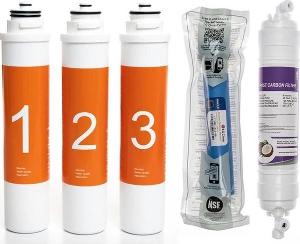 Sulook Waterlife Su Arıtma Cihazı Uyumlu Tak-Çevir 5'li Filtre Seti, Lg Membranlı - Image 1