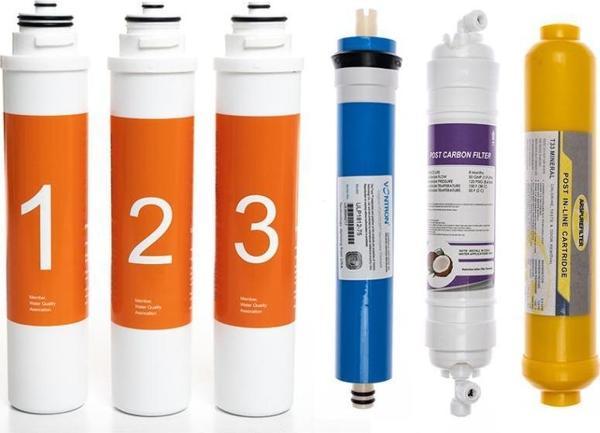 Sulook Waterlife Su Arıtma Cihazı Uyumlu Tak-Çevir 6'lı Filtre Seti, Vontron Membranlı - Image 1