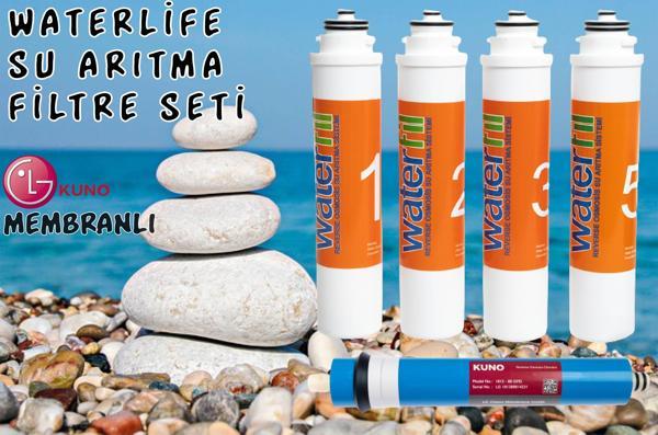 Waterlife Filtre 5 'li Lg Mebran Set Waterlife Su Arıtma Filtresi - Image 1