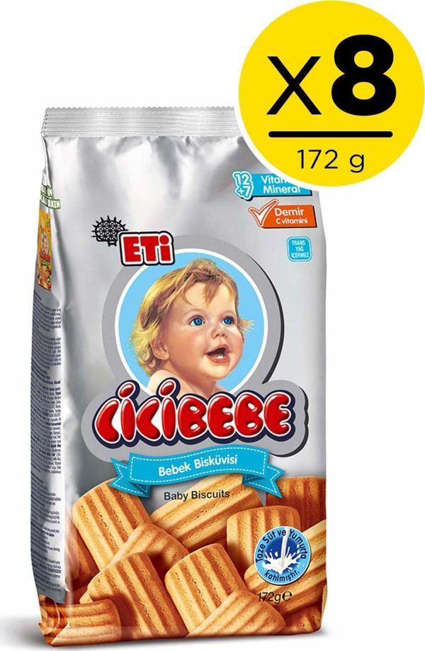 Eti Cicibebe Bebek Bisküvisi 172 gr x 8 Adet - Image 1