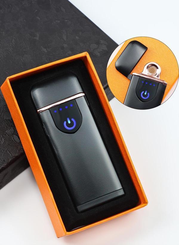 Trendmiya Rose Gold Detaylı Usb Şarjlı Dokunmatik Elektronik Çakmak - Image 1