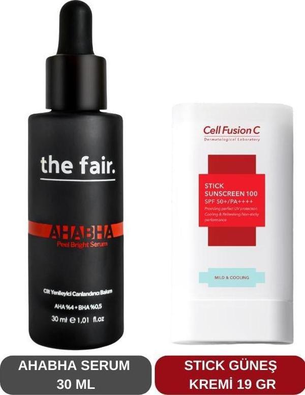 The Fair AHABHA Peeling Asit ve Stick Güneş Kremi Set - Image 1