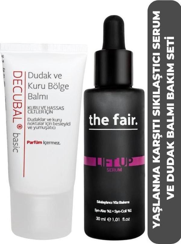 The Fair Lift-Up Now Sıkılaştırıcı Yaşlanma Karşıtı Peptit Serum ve Decubal Dudak ve Kuru Bölge Balmı - Image 1