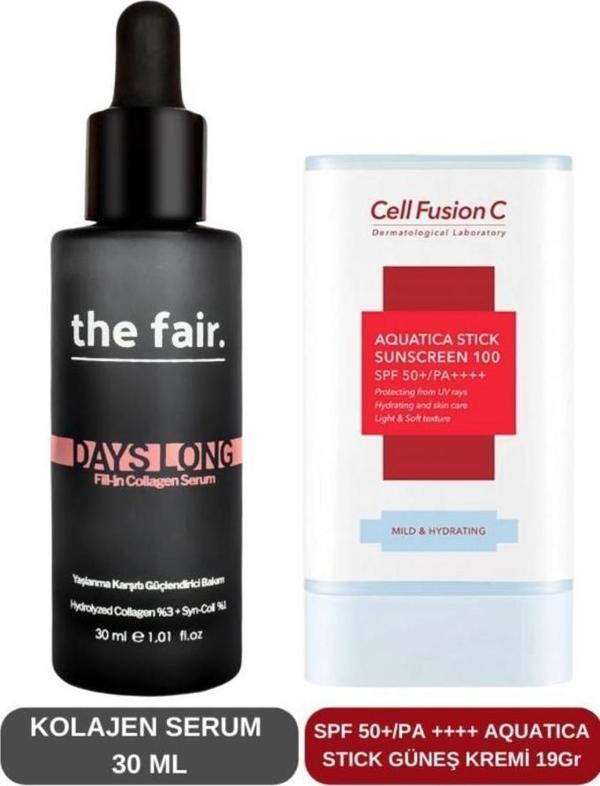 The Fair Kolajen Serum Ve Aquatica Stick Güneş Kremi Set - Image 1