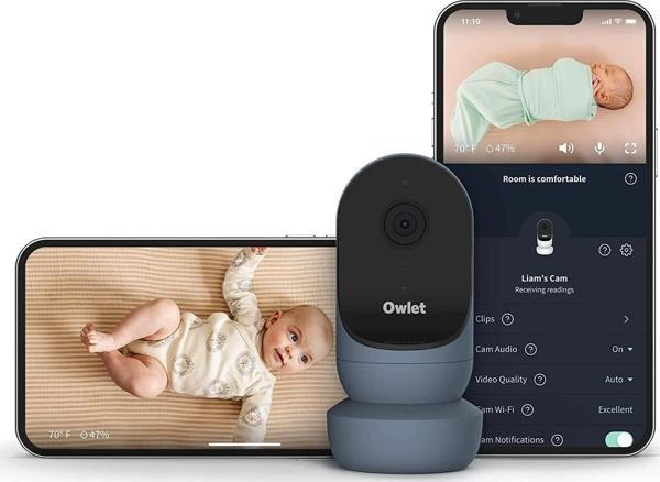 Owlet Cam 2 - Kameralı ve Sesli Video Bebek Monitörü - Uyku Zamanı Mavisi - Image 1