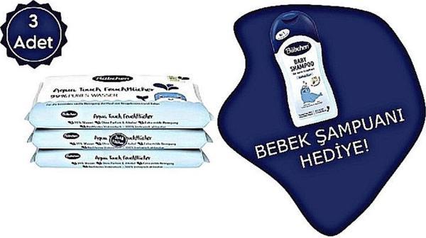 Bübchen Aqua Touch Yenidoğan Hassas Islak Mendil 3 X 48 Adet ( 144 Yaprak ) - Image 1