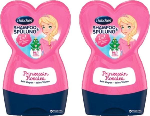 Bübchen Prenses Rosalea Çocuk Şampuanı + Balsam 230 Ml X 2 Adet - Image 1