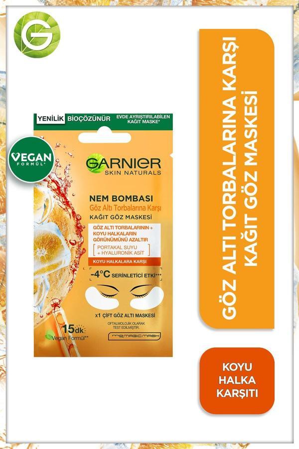 Garnier Nem Bombası Göz Altı Torbalarına Karşı Kağıt Göz Maskesi - Image 1