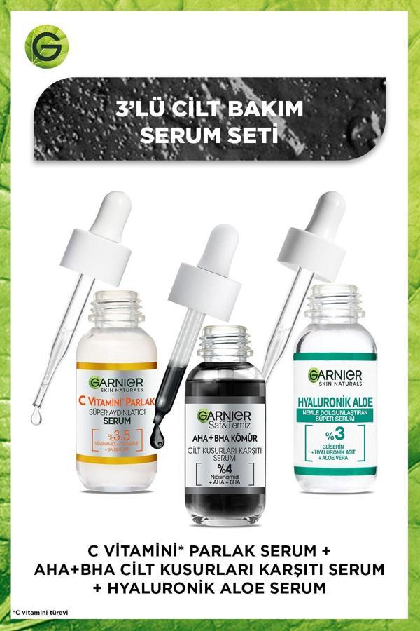 Garnier Nemlendirici Canlandırıcı Peeling Etkili Serum Seti 3 - Image 1
