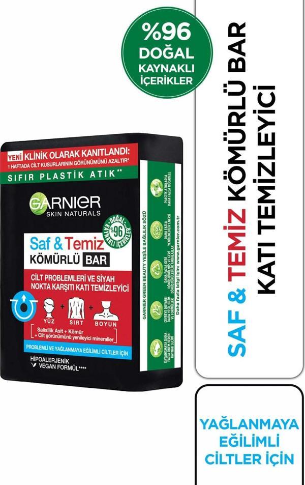 Garnier Saf & Temiz Siyah Nokta Karşıtı Kömürlü Bar - Image 1