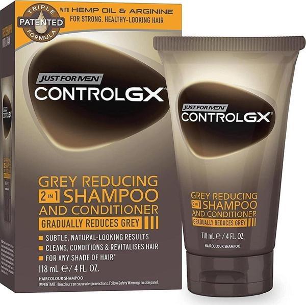 Just For Men Controlgx Gri Saçları Koyulaştıran 2in1 Şampuan 118ml - Image 1