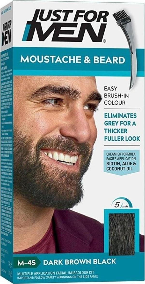 Just For Men M-45 Dark Brown Black Sakal Bıyık Boyası - Image 1