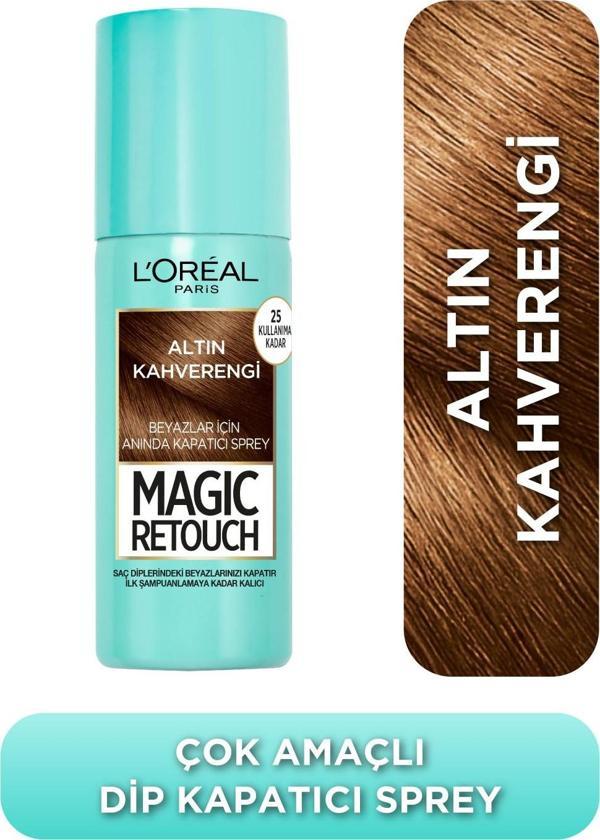L'Oréal Paris Magic Retouch Beyaz Dipleri Kapatıcı Sprey - Altın Kahverengi - Image 1