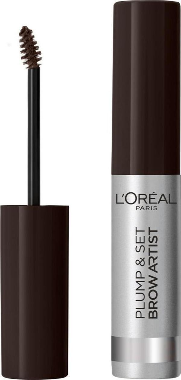 L'Oréal Paris Brow Artist Plump & Set Dolgun Görünüm Veren Kaş Sabitleyici Maskara - 109 Ebony - Image 1