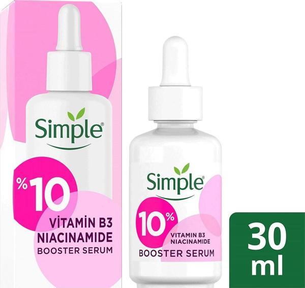 Simple Booster Serum %10 B3 Niacinamide Vitamini Eşit Cilt Tonu ve Görünümü 30 ml - Image 1