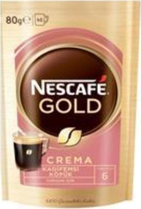 Nescafe Gold Crema 80 Gram Çözünebilir Kahve Yeni Paket Özel Seri - Image 1