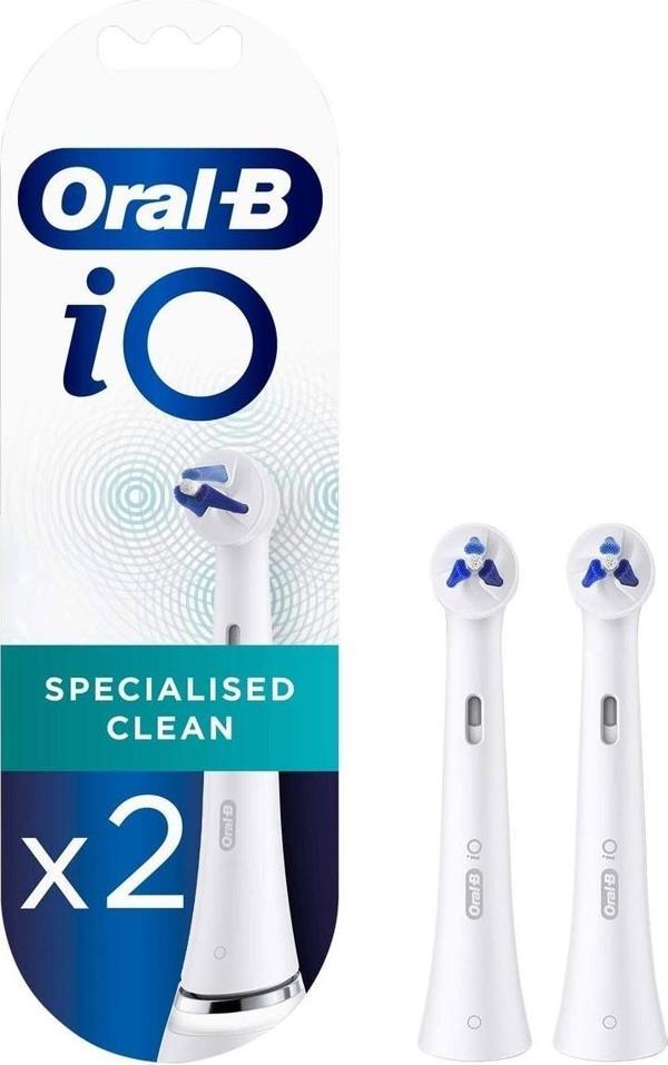 Oral-B iO Specialised Clean Beyaz Diş Fırçası Yedek Başlığı 2 Adet - Image 1