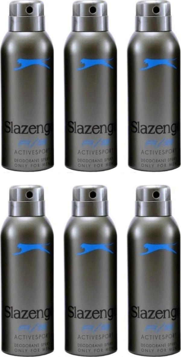 Slazenger 150 Ml Active Sport Mavi Deodorant 6 Adet - Image 1