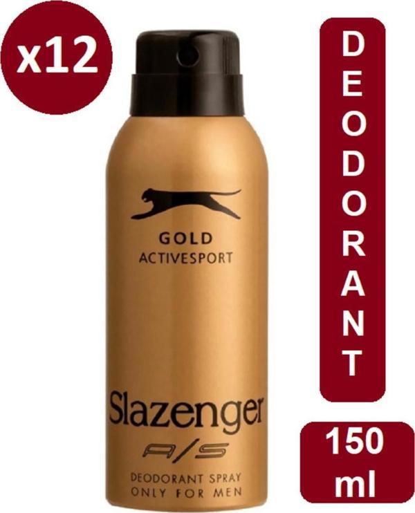 Slazenger Erkek Gold Deodorant 150ml X12 Adet - Image 1
