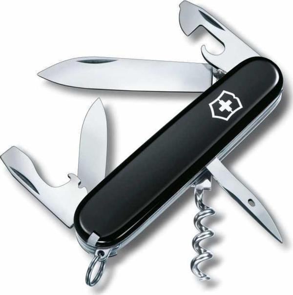 Victorinox Spartan 1.3603.3B1 Siyah İsviçre Çakısı 91mm 12F - Image 1