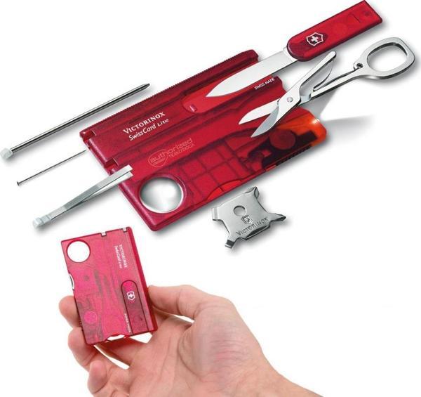Victorinox SwissCard Lite Ruby 0.7300.T Şeffaf Kırmızı 13F - Image 1