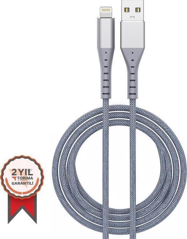 Torima 2.4A Iphone Lightning USB Hızlı Halat Şarj Kablosu-TR210 - Image 1