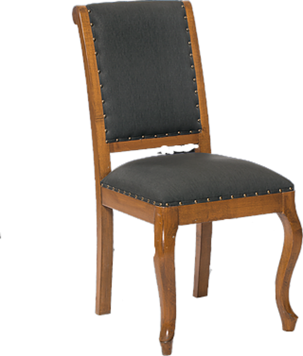 Sandalye 14212 ST Zus562-042 Gabare Kayın Aslan Ayak Ceviz Antrasit Babyfac Kumaş - Image 1