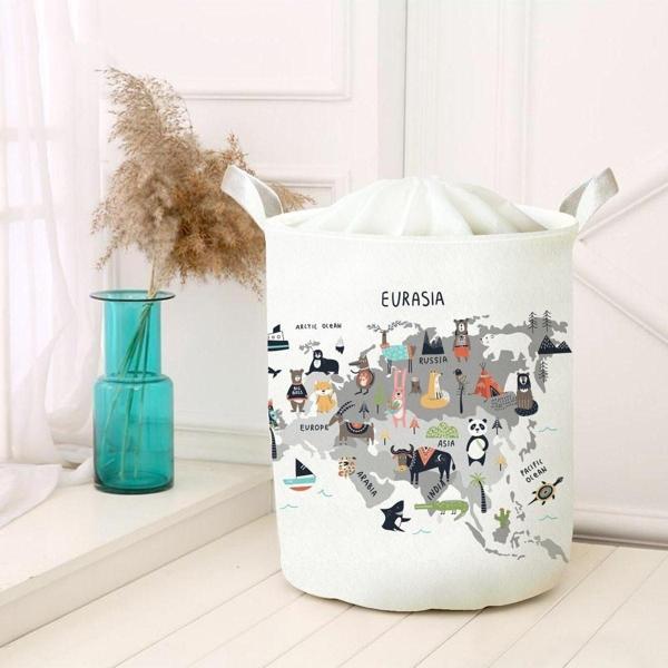Instababyrooms Dijital Baskılı Çok Amaçlı Sepet Tekli Set Model 290 - Image 1