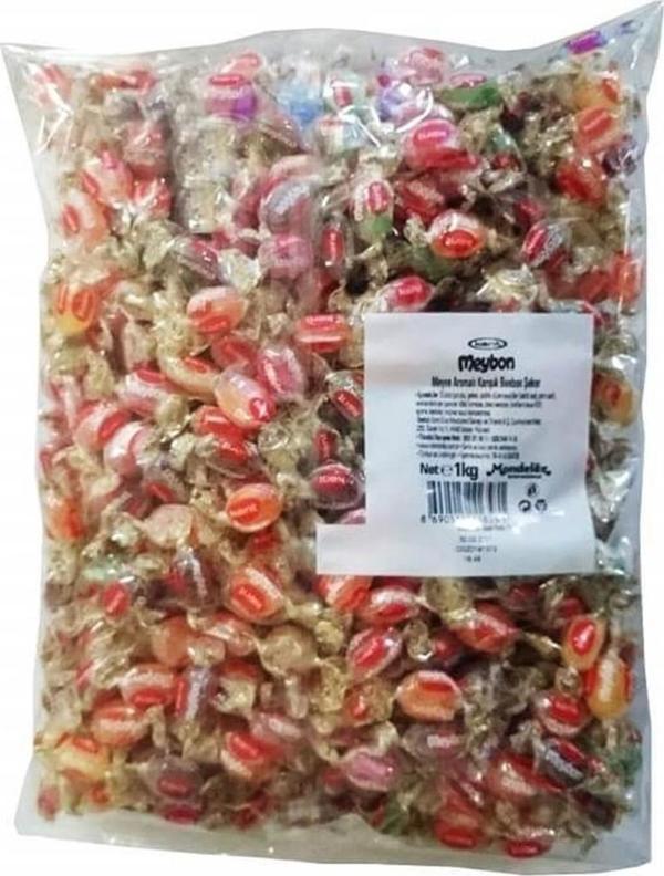 Kent Meybon Meyve Aromalı Karışık Mini Bonbon Şeker 1 kg - Image 1