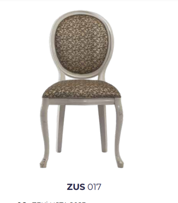 Sandalye 19754 Zus017 MADALYON Model Kayın İnce Ayak Gold Desen Örgü Kumaş Elyapı - Image 1