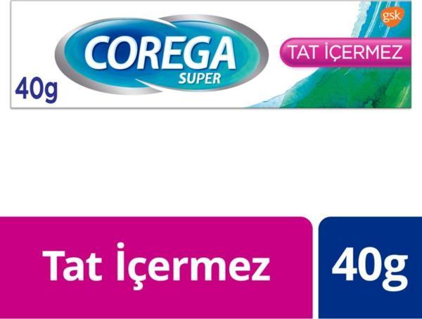 Corega Süper Diş Protezi Yapıştırıcı Tat İçermez Krem 40 gr - Image 1