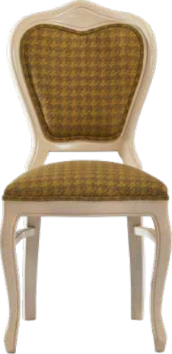 Sandalye 19766 ST Zus029 Oval Çizgi Model Kayın Çizgi Ayk Örgü Kumaş Krem El yapı - Image 1