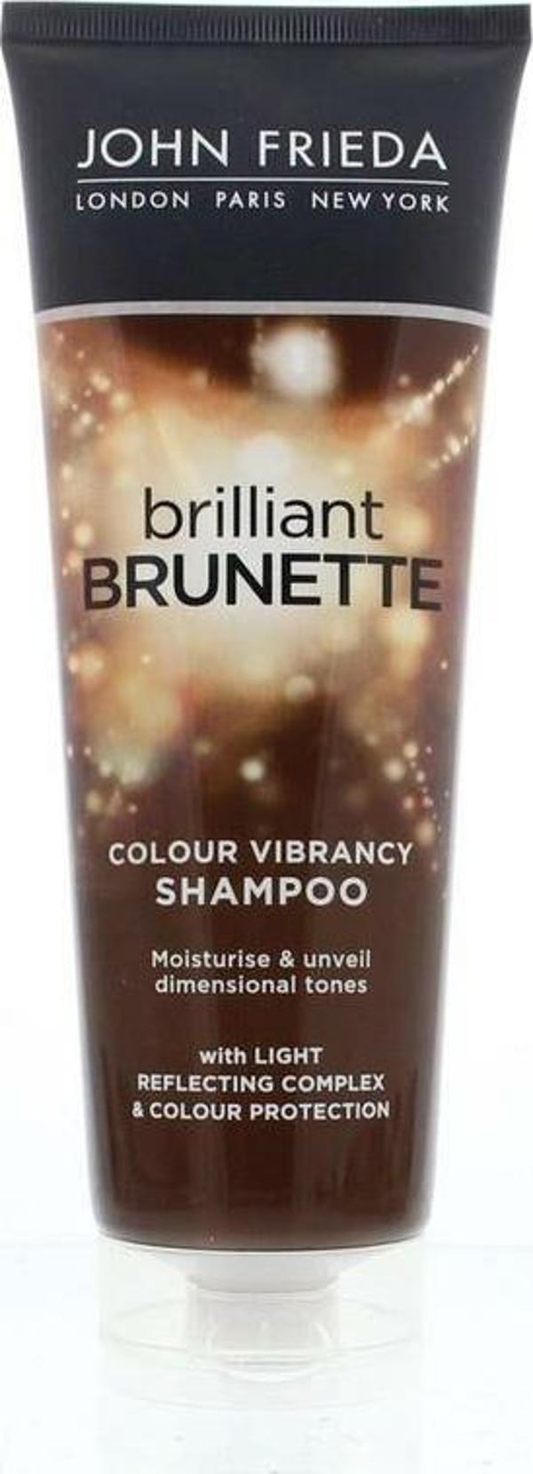 John Frieda Brilliant Brunette Kahverengi Saçlara Özel Renk Koruyucu Şampuan 250 ml - Image 1