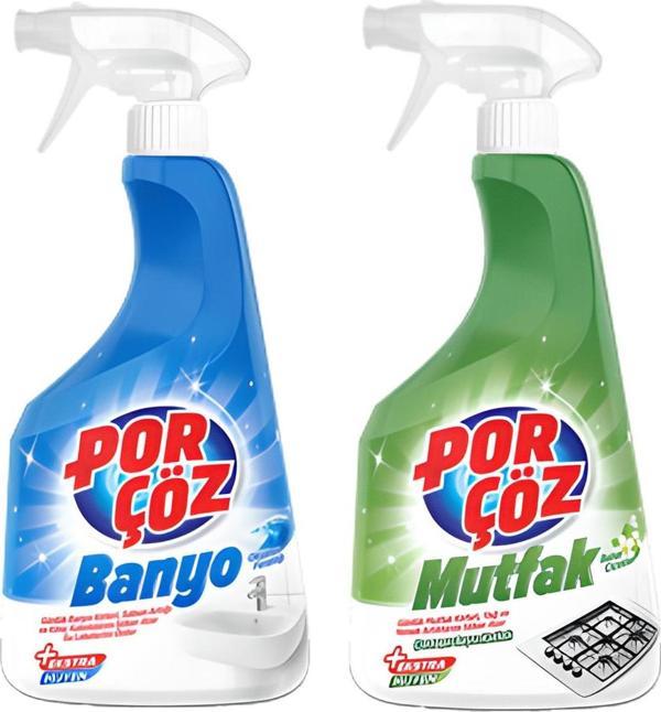 Porçöz (Banyo-Mutfak) Sprey 750 Ml x 2 Adet - Image 1