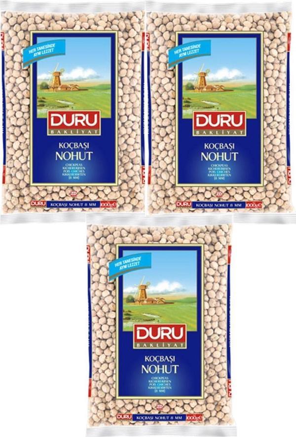 Duru Koçbaşı Nohut 8 mm 1000 gr x 3 Adet - Image 1