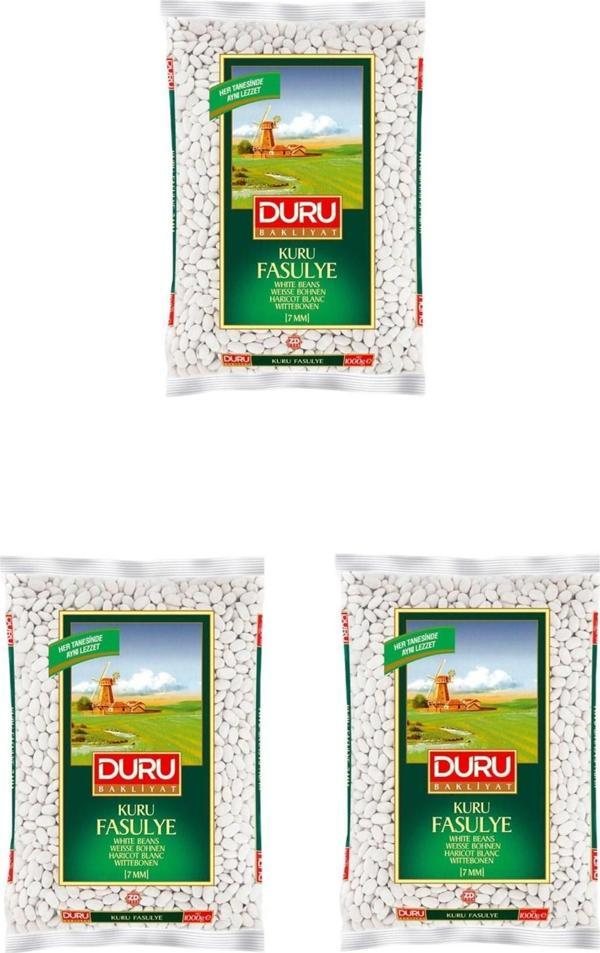 Duru Kuru Fasulye 7mm 1 Kg x 3 Adet  - Image 1